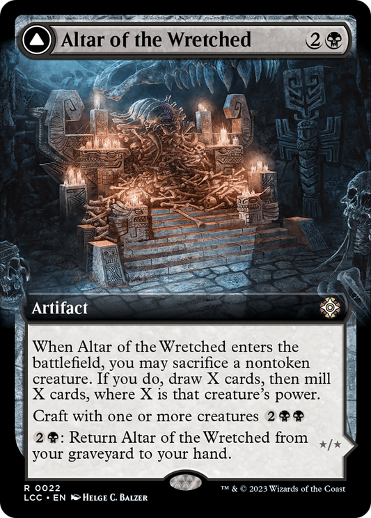 Altar of the Wretched // Wretched Bonemass (LCC-022) (Extended Art)