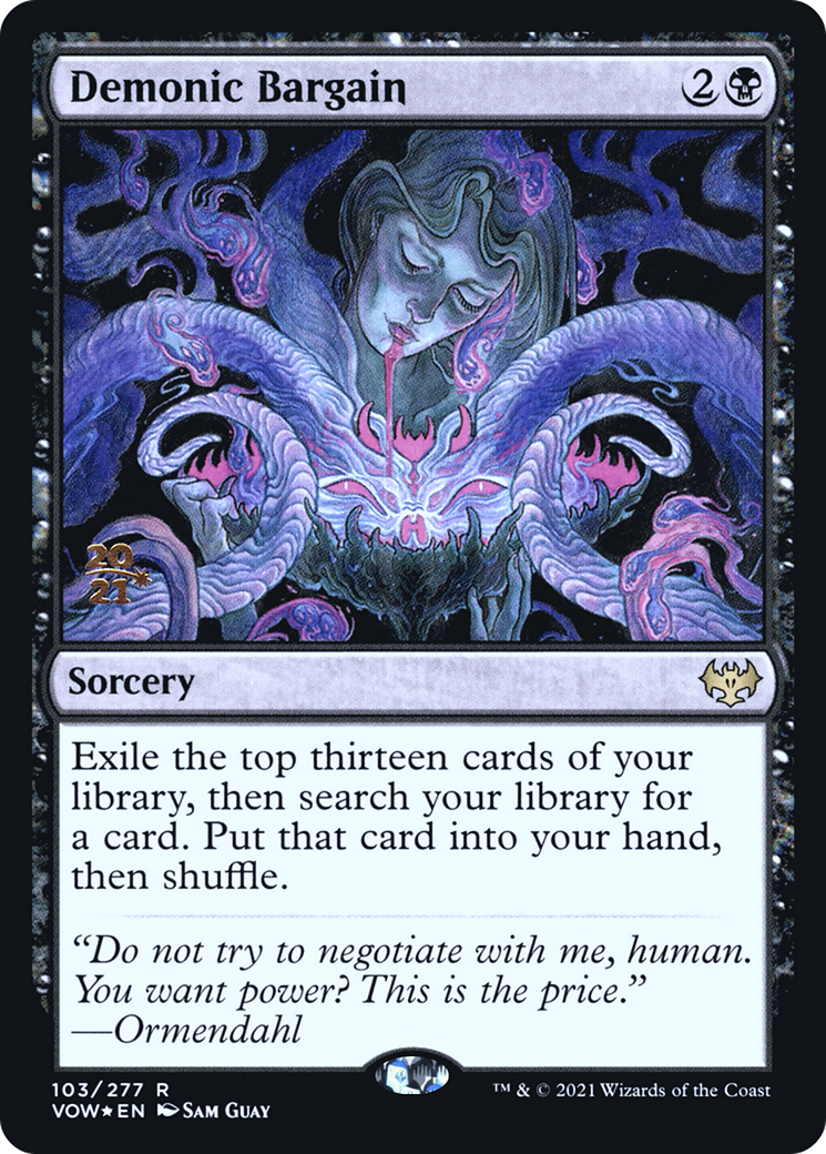 Demonic Bargain (PRE-103S) (Foil)