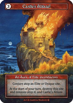 Castle's Ablaze! (Foil) [Arthurian Legends]
