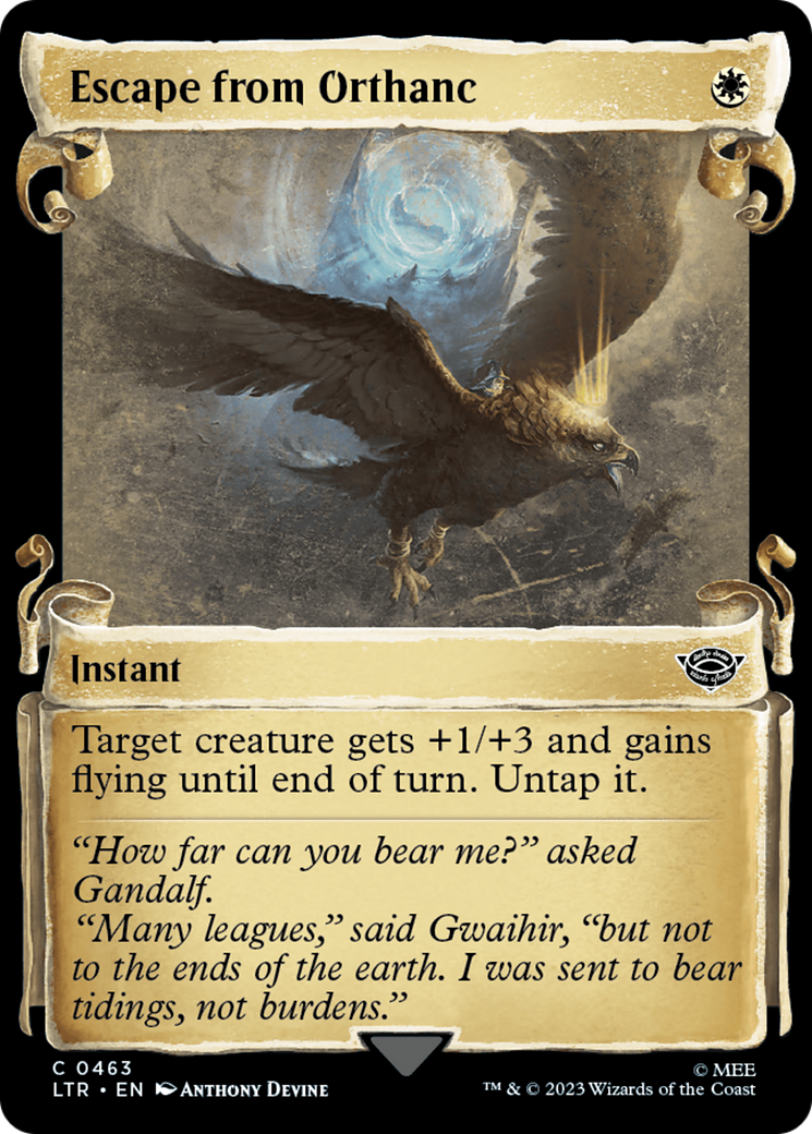 Escape from Orthanc (LTR-463) (Showcase) (Scroll) (Foil)