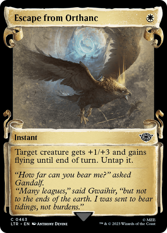 Escape from Orthanc (LTR-463) (Showcase) (Scroll) (Foil)