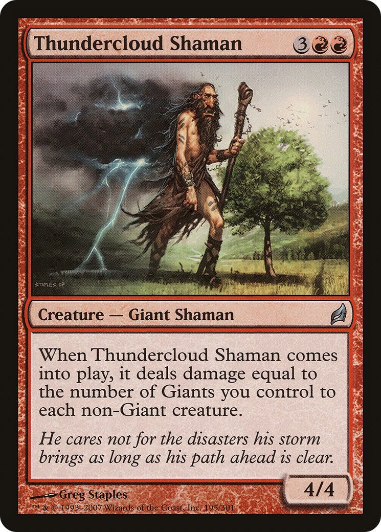 Thundercloud Shaman (LRW-195) (Foil)