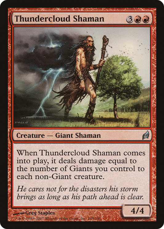 Thundercloud Shaman (LRW-195) (Foil)