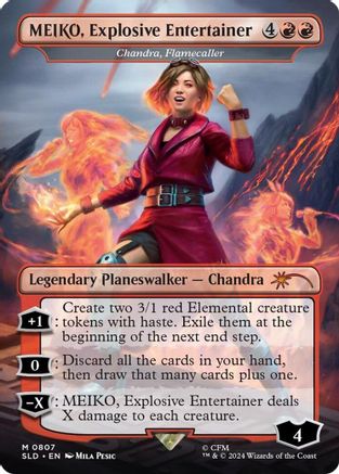 MEIKO, Explosive Entertainer / Chandra, Flamecaller (SLD-807) (Borderless)