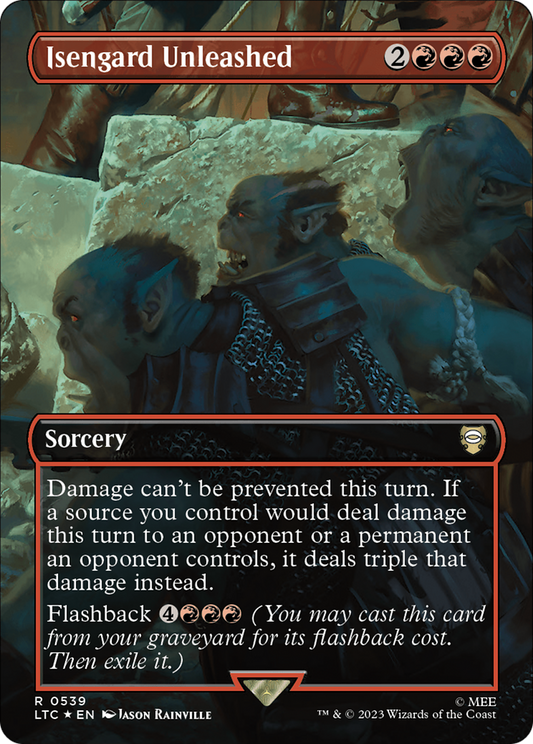 Isengard Unleashed (LTC-539) (Borderless) (Surge Foil)