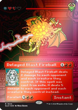 MEIKO, Explosive Entertainer / Delayed Blast Fireball (Rainbow Foil) (SLD-1824)