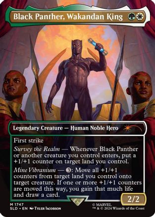 Black Panther, Wakandan King (Rainbow Foil) (SLD-1747)