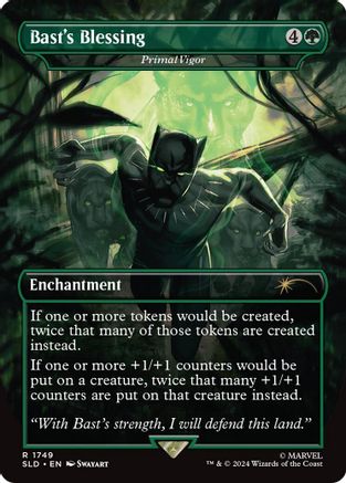 Bast's Blessing - Primal Vigor (Rainbow Foil) (SLD-1749)