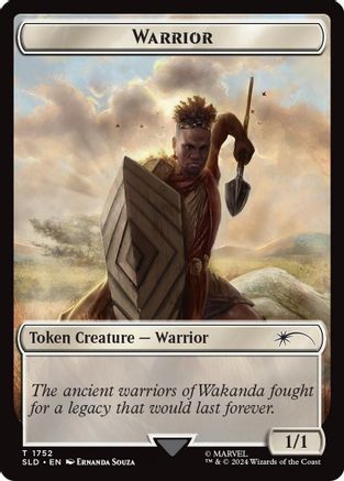 Warrior Token (Rainbow Foil) (SLD-1752)