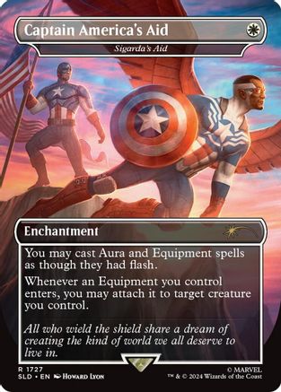 Captain America's Aid - Sigarda's Aid (Rainbow Foil) (SLD-1727)