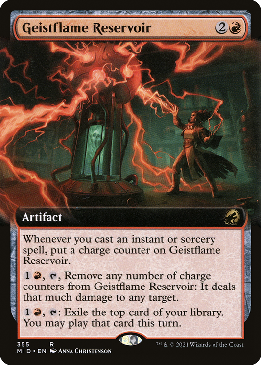 Geistflame Reservoir (MID-355) (Extended Art) (Foil)