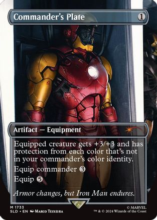 Commander's Plate (1733) (Rainbow Foil) (SLD-1733)