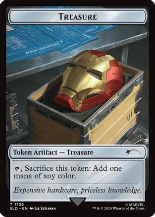 Treasure Token (1736) (Rainbow Foil) (SLD-1736)