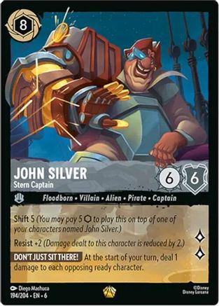 John Silver - Stern Captain (6-194) (Cold Foil)