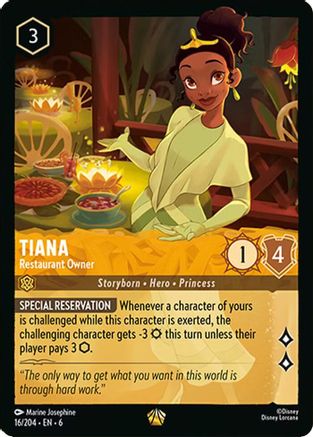Tiana - Restaurant Owner (6-016) (Cold Foil)