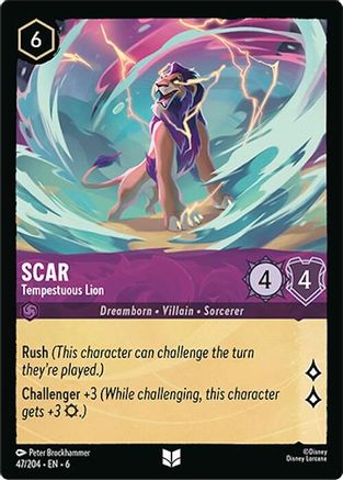 Scar - Tempestuous Lion (6-047) (Cold Foil)