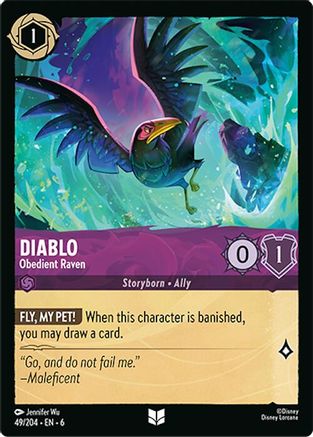 Diablo - Obedient Raven (6-049) (Cold Foil)