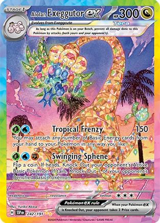 Alolan Exeggutor ex (SSP-242) (Holofoil)