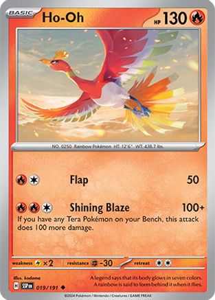 Ho-Oh (SSP-019) (Reverse Holofoil)