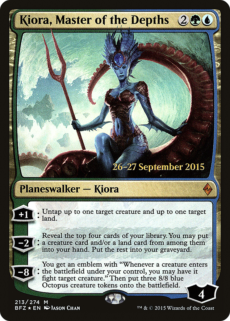 Kiora, Master of the Depths (PRE-213S) (Foil)
