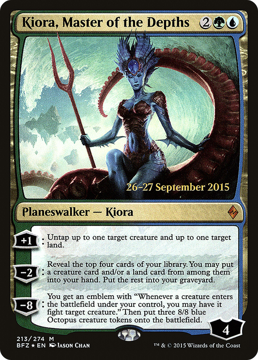 Kiora, Master of the Depths (PRE-213S) (Foil)