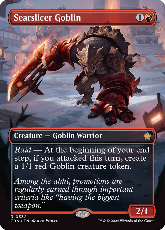 Searslicer Goblin (FDN-332) (Borderless) (Foil)