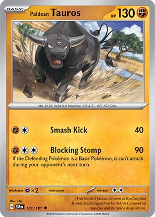 Paldean Tauros (SSP-101) (Reverse Holofoil)