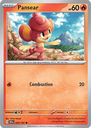 Pansear (SSP-022) (Reverse Holofoil)