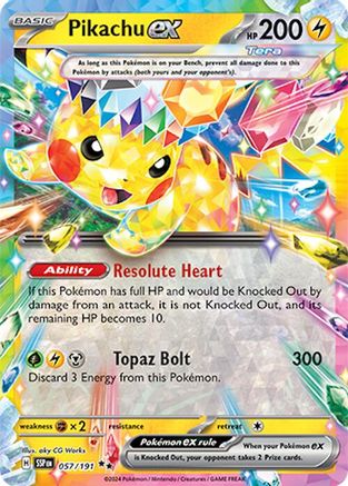 Pikachu ex (SSP-057) (Holofoil)