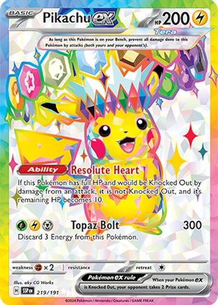 Pikachu ex (SSP-219) (Holofoil)