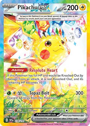 Pikachu ex (SSP-238) (Holofoil)