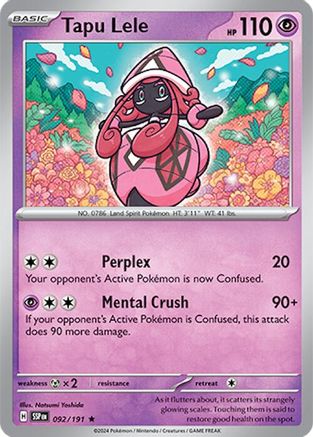 Tapu Lele (SSP-092) (Reverse Holofoil)