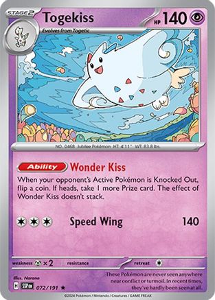 Togekiss (SSP-072) (Reverse Holofoil)