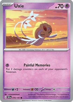 Uxie (SSP-078) (Reverse Holofoil)
