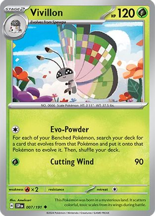 Vivillon (SSP-007) (Reverse Holofoil)