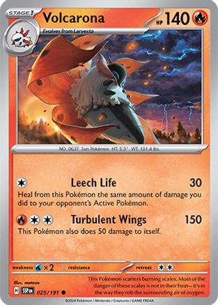 Volcarona (SSP-025) (Reverse Holofoil)