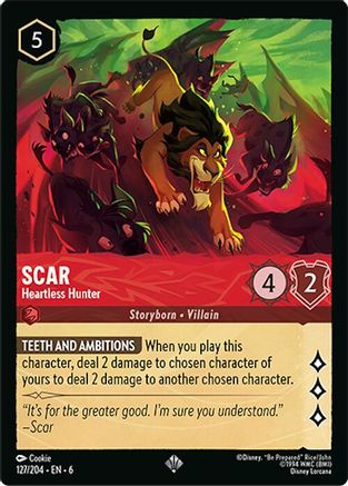 Scar - Heartless Hunter (6-127) (Cold Foil)