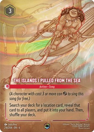 The Islands I Pulled From The Sea (Enchanted) (6-216) (Holofoil)