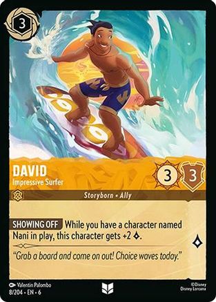 David - Impressive Surfer (6-008) (Cold Foil)