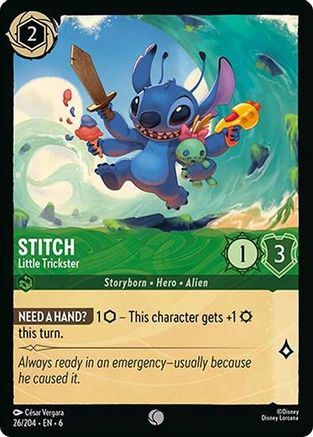Stitch - Little Trickster (6-026) (Cold Foil)