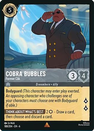 Cobra Bubbles - Former CIA (6-188)