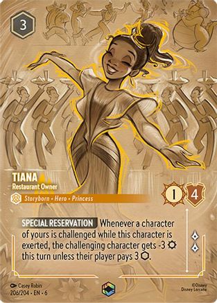 Tiana - Restaurant Owner (Enchanted) (6-206) (Holofoil)