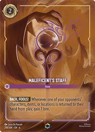 Maleficent's Staff (Enchanted) (6-210) (Holofoil)