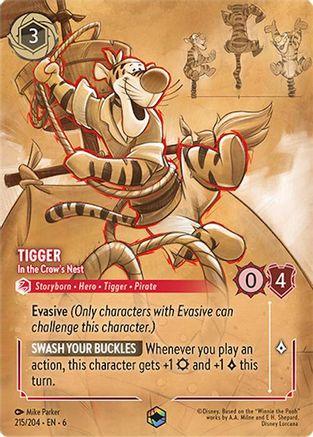 Tigger - In the Crow's Nest (Enchanted) (6-215) (Holofoil)