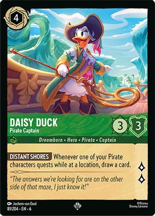 Daisy Duck - Pirate Captain (6-081) (Cold Foil)