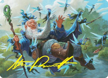 Mischievous Mystic Art Card (7/54) (Gold-Stamped Signature) (ASFDN-007)