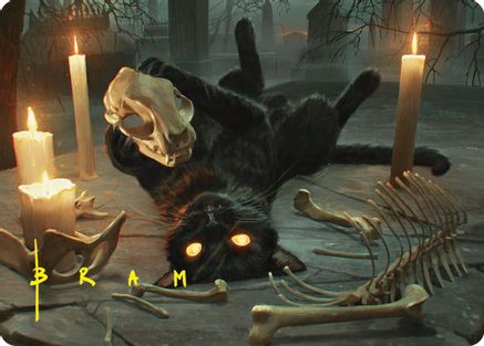 Nine-Lives Familiar Art Card (8/54) (Gold-Stamped Signature) (ASFDN-008)
