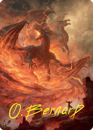 Rite of the Dragoncaller Art Card (38/54) (Gold-Stamped Signature) (ASFDN-038)