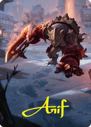 Searslicer Goblin Art Card (39/54) (Gold-Stamped Signature) (ASFDN-039)