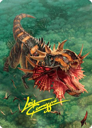Gigantosaurus Art Card (53/54) (Gold-Stamped Signature) (ASFDN-053)